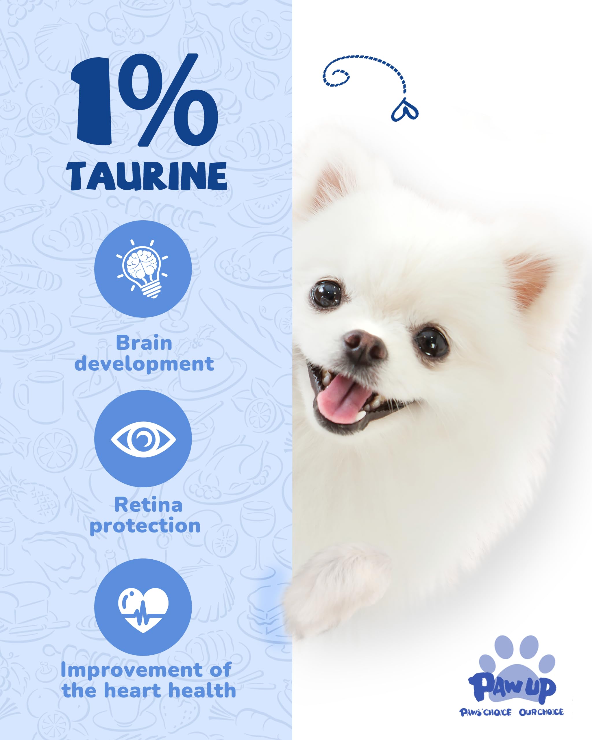 PAWUP Taurina 1% añadida para funciones clave.