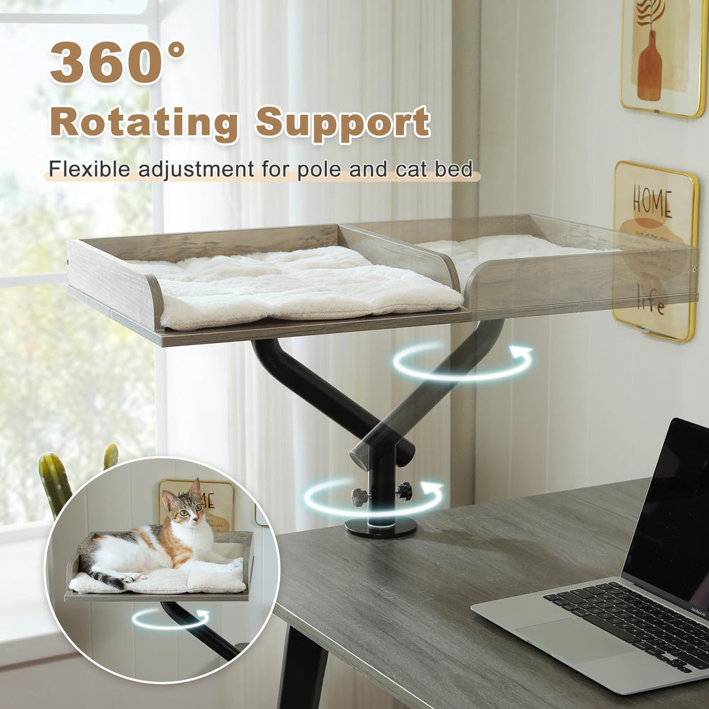 PAWZ Road Cat Desk Bed: diseño elevado que ahorra espacio en tu zona de trabajo.