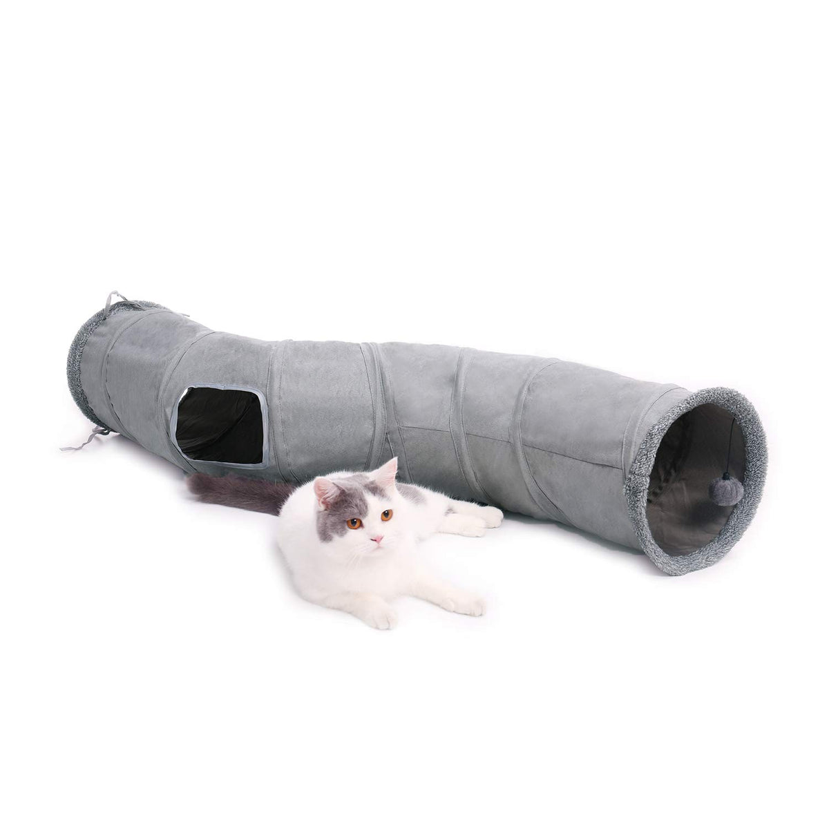PAWZ Road tunel forma S en interior para juego activo y exploración.