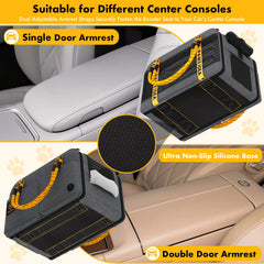 PAWZIDEA asiento consola para perro con cierre total para transporte cerrado.