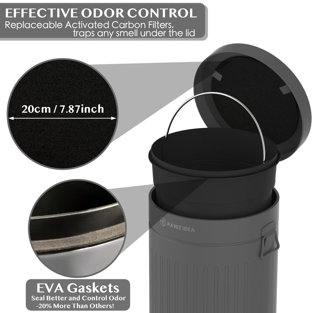 PAWZIDEA filtro de carbono reemplazable bloquea olores eficientemente.