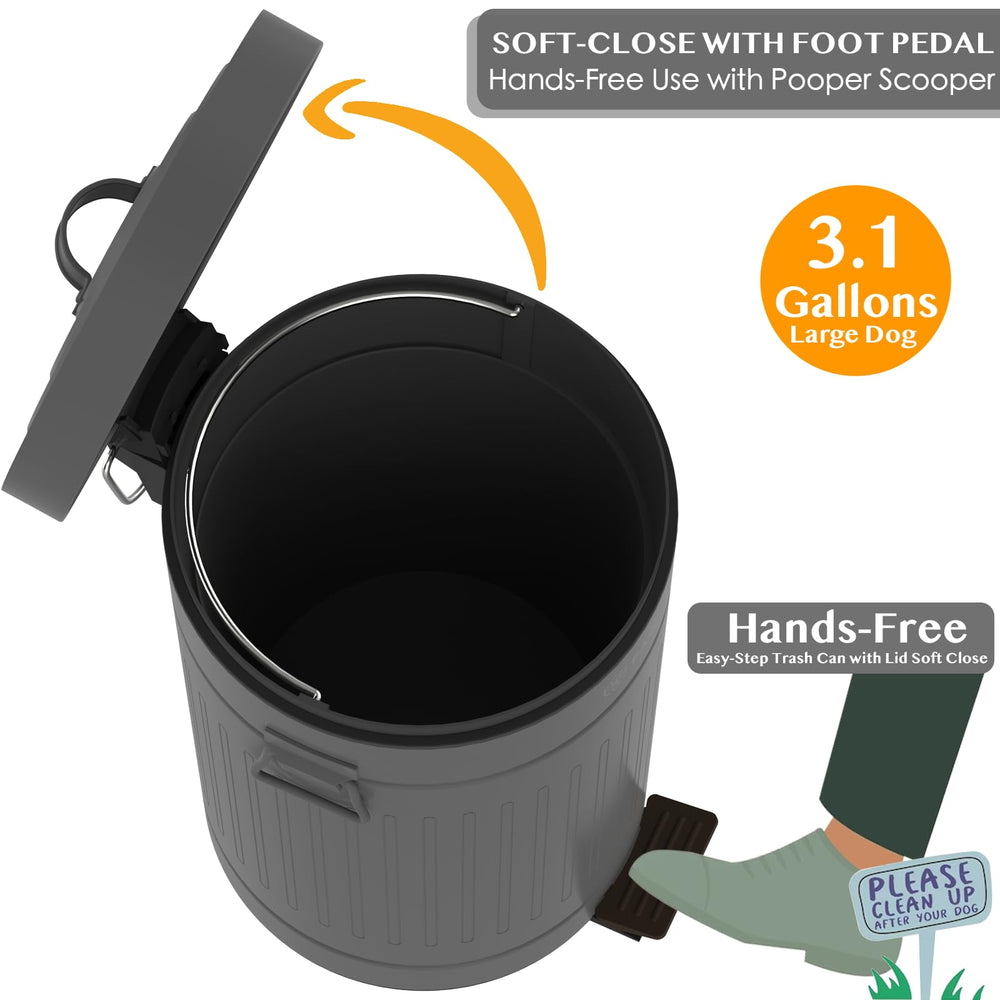 PAWZIDEA uso práctico con bolsas estándar de 4 galones.