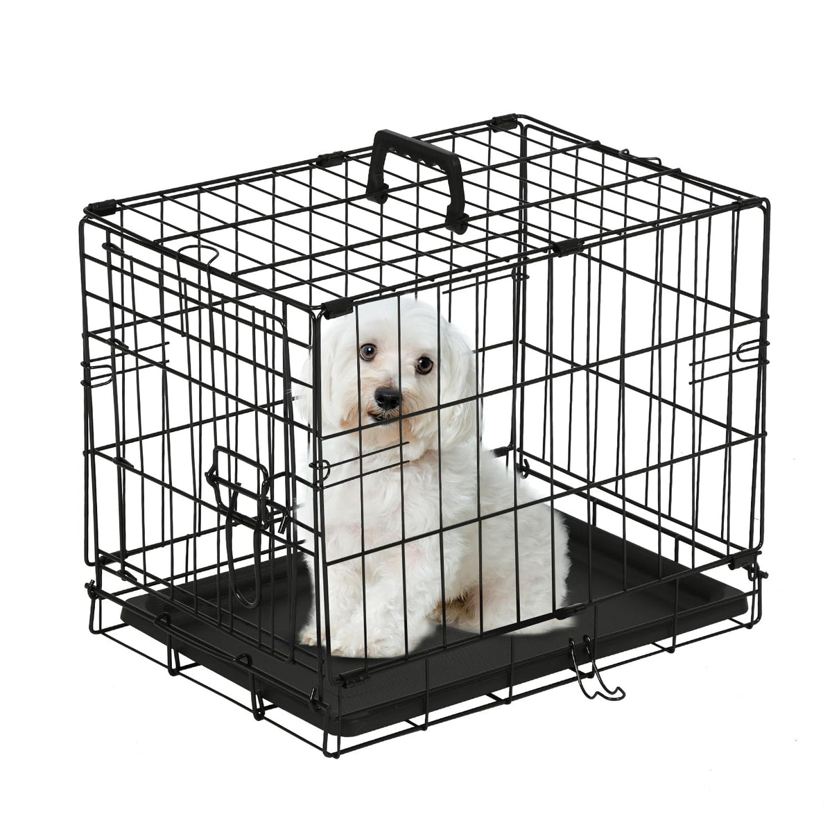 PayLessHere jaula de perro de 18 pulgadas con una puerta, ideal para viaje.