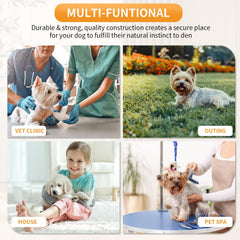 PayLessHere jaula de acceso doble para mascotas, cómodo y seguro.