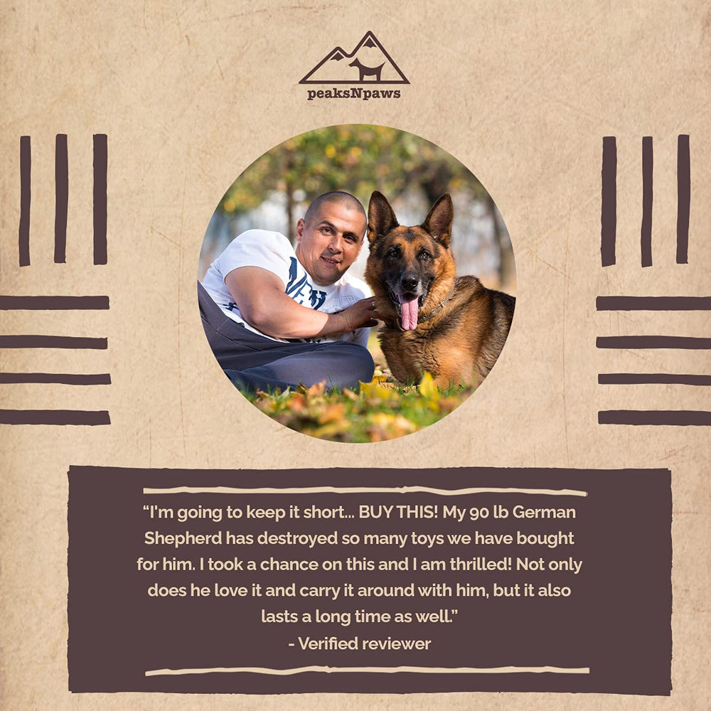PeaksNPaws hecho en EE. UU., cuerno de alce natural para perros.