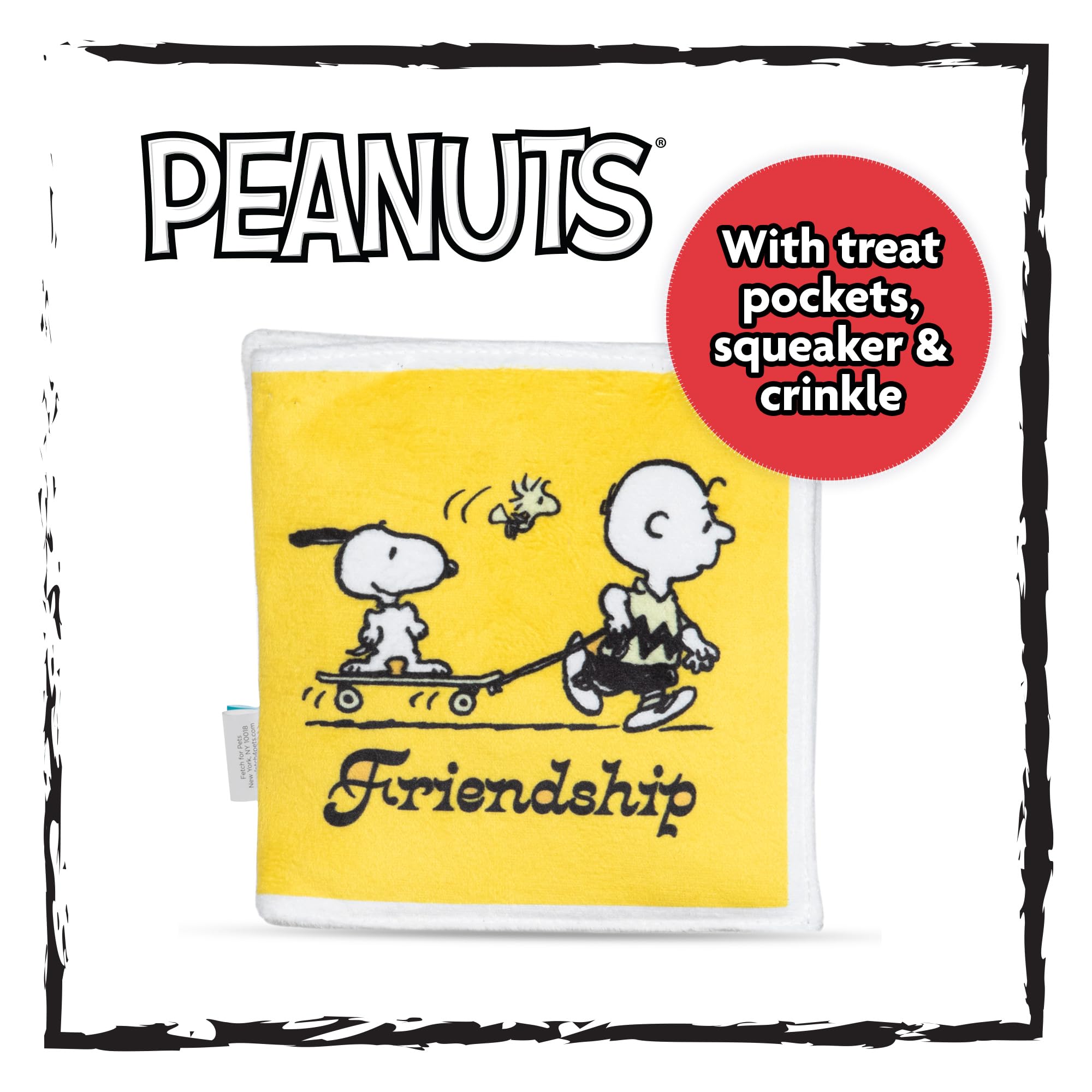 PEANUTS para mascotas sonajeros y textura crujiente para juego activo