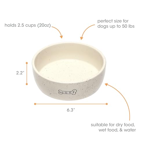 Capacité de 20 oz idéale pour petites et moyennes races.