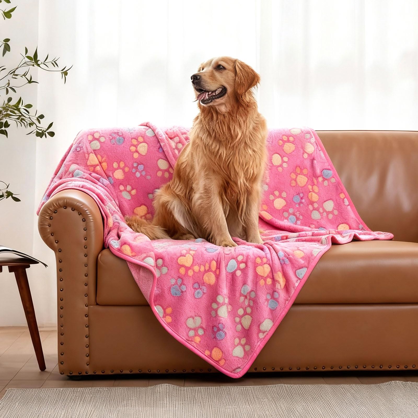 PEASUG manta portátil en rosa, perfecta para viajes y paseos.