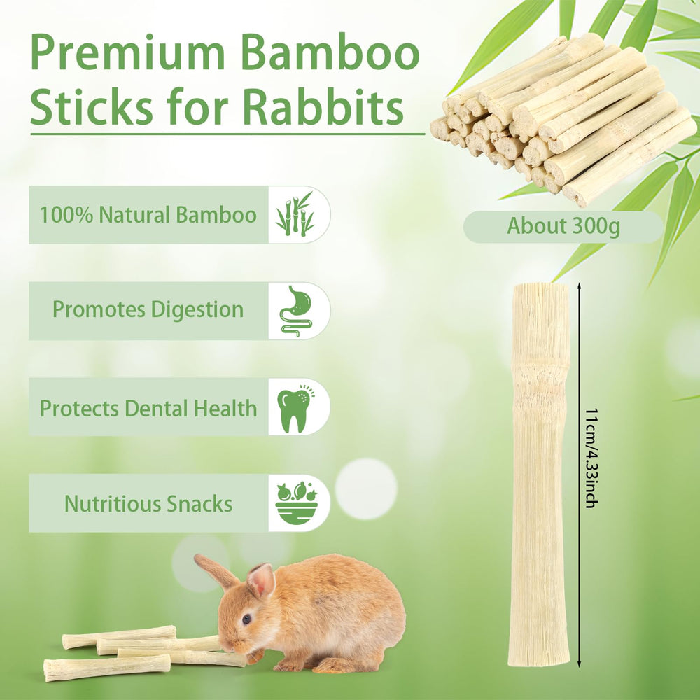 PEASUG palitos bambu dulce para masticar, ideales para mantener dientes en forma durante el juego.