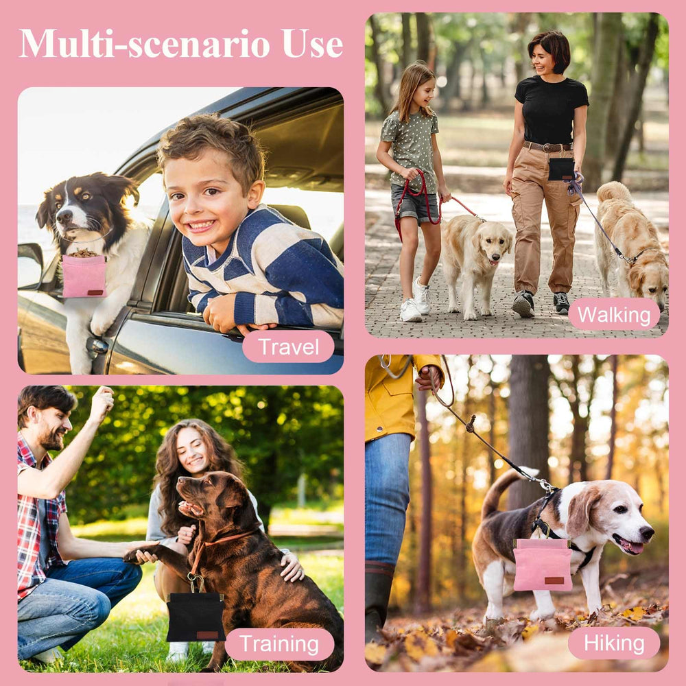 Peasug uso exterior para adiestramiento, alimentación y recompensas en ruta.