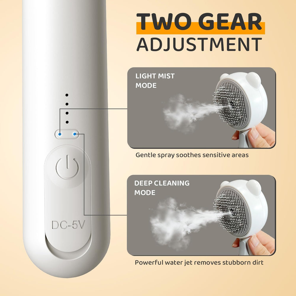 Pecait Cepillo Vapor Gato con dos modos para ajuste suave y profundo