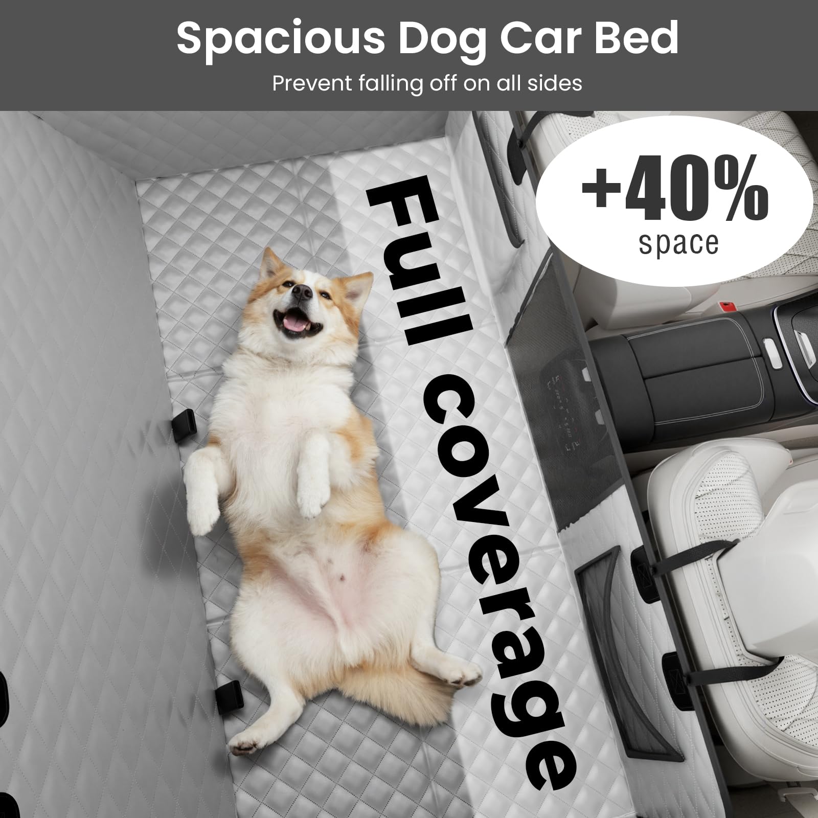 Incluye cinturón de seguridad para perro para mayor seguridad.
