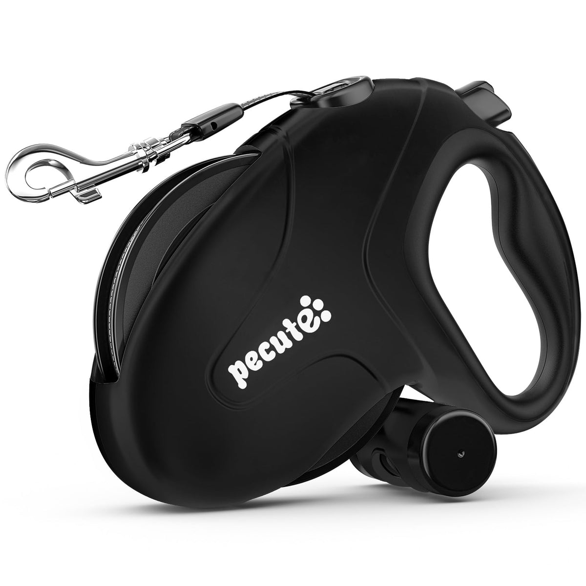 Pecute: correa retráctil 32ft para paseos con control.