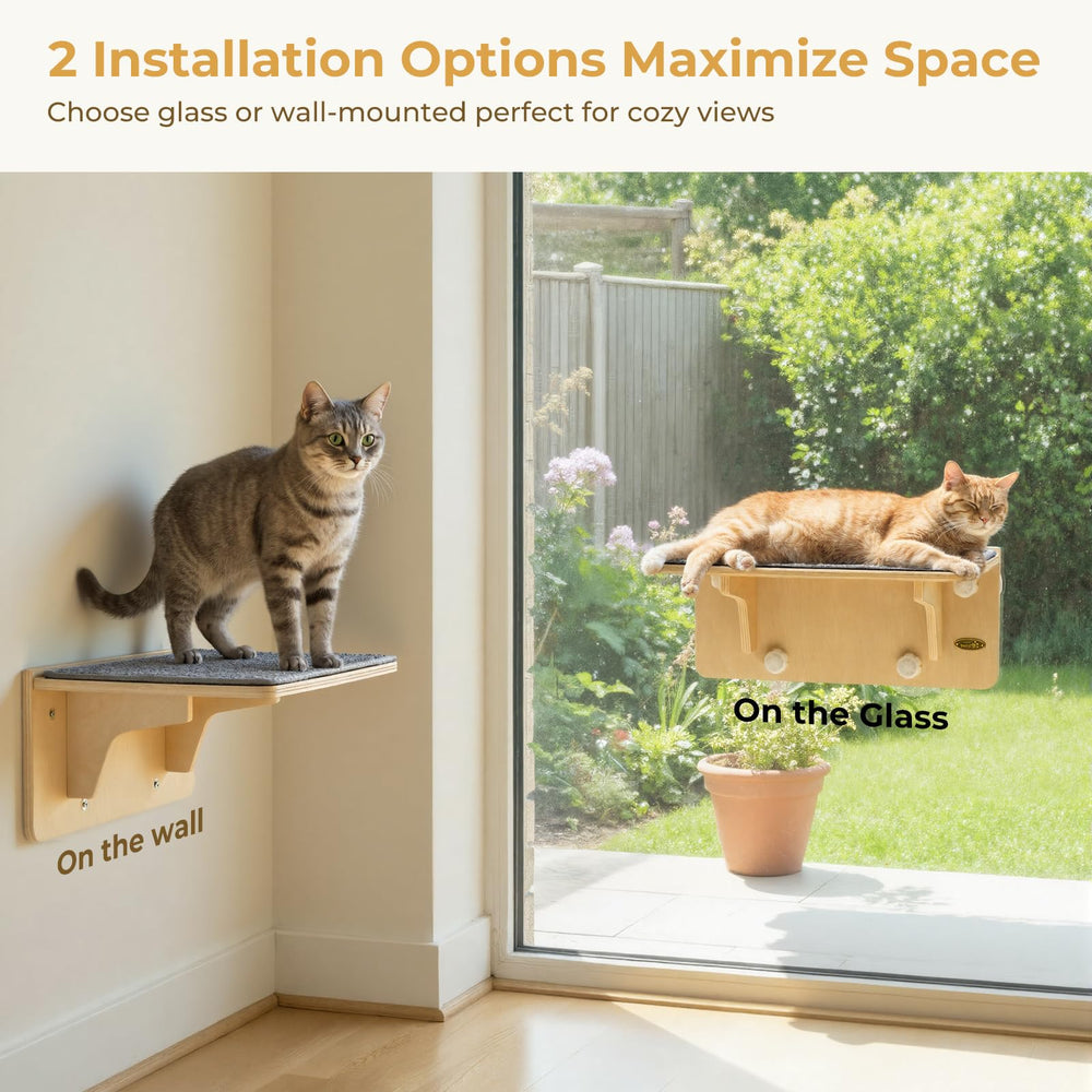 Estantes de pared Pecute para gatos, libertad de exploración vertical.