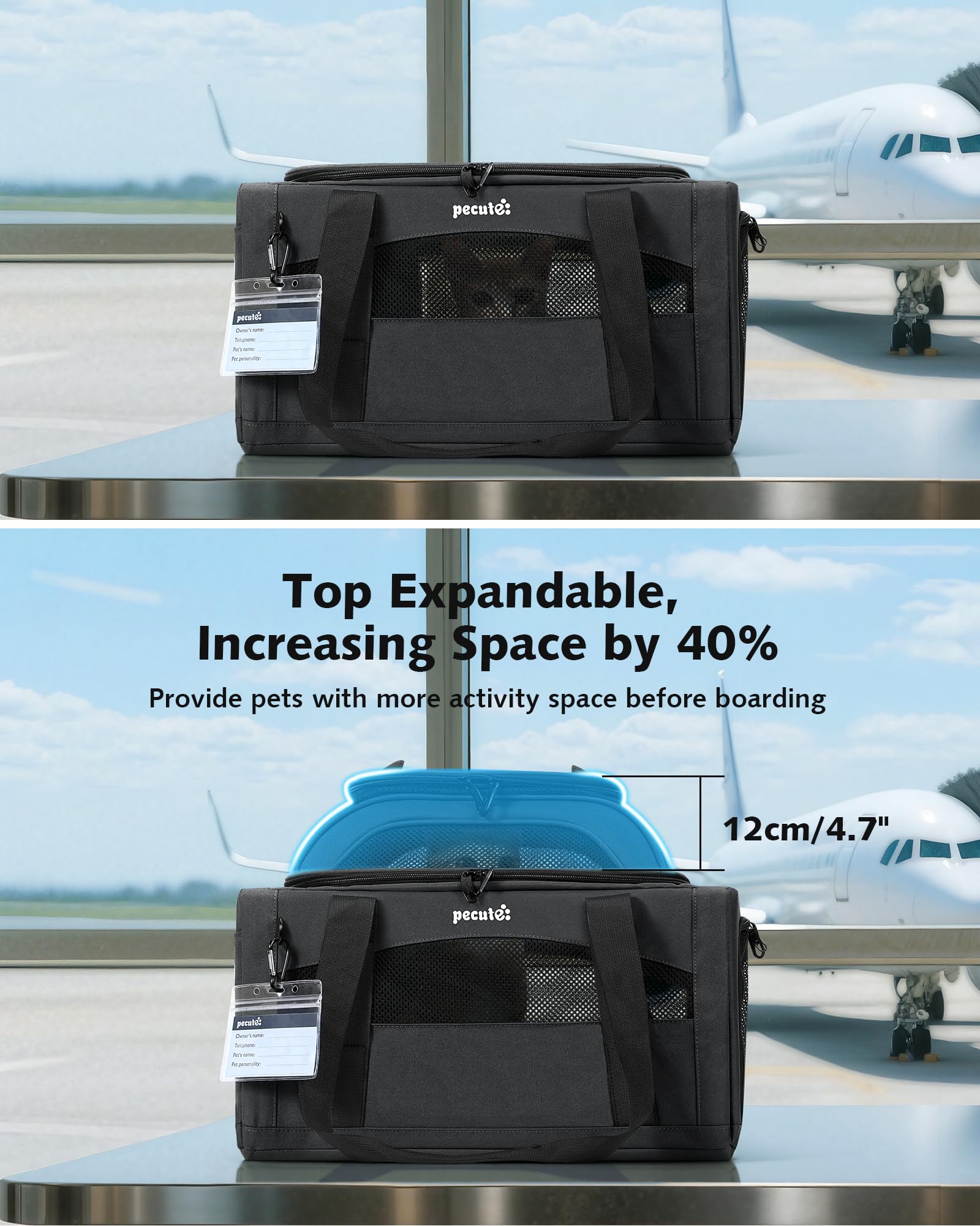 Pecute Expandable Carrier: cierres con candado para mayor seguridad