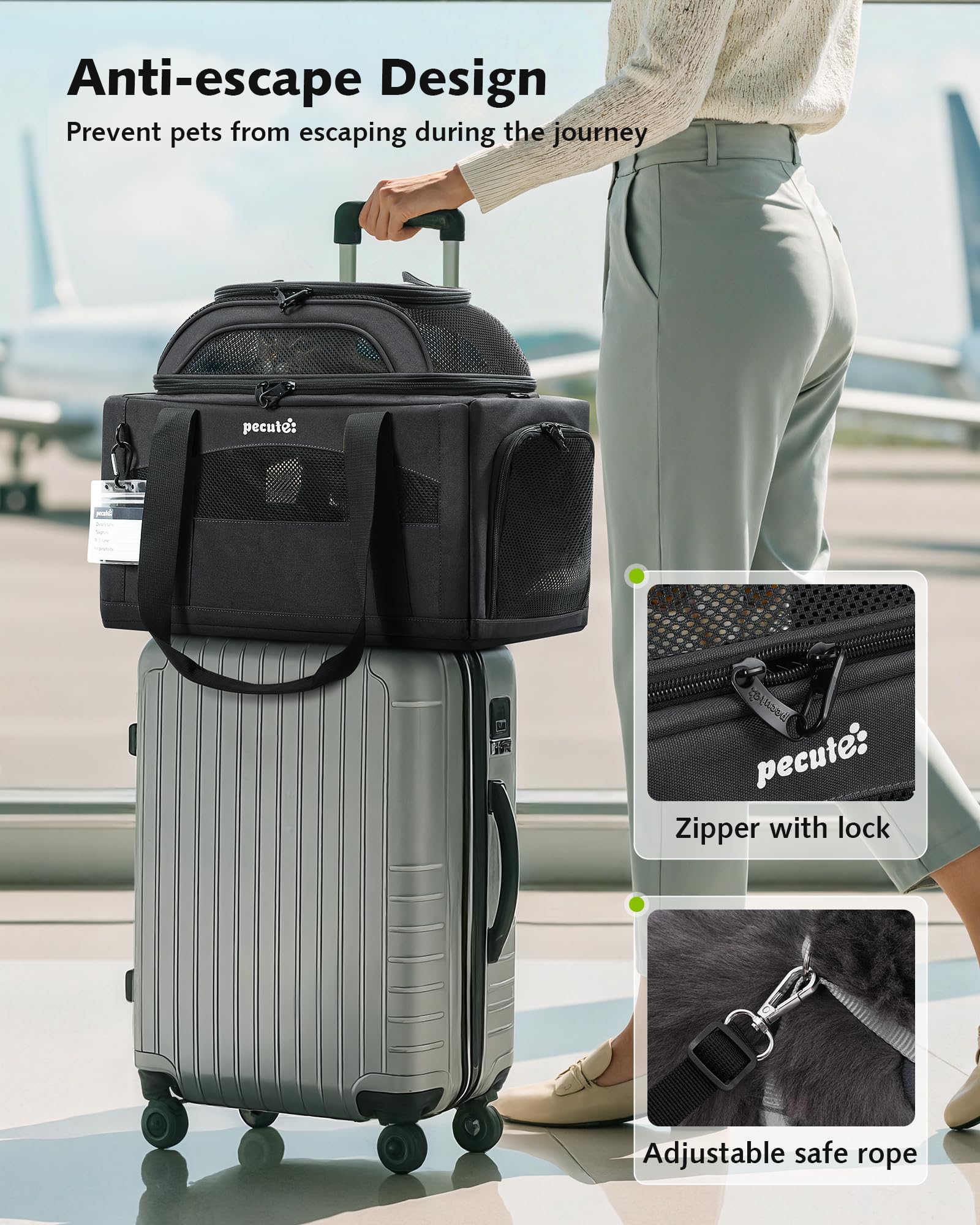 Pecute Expandable Carrier: diseño plegable para guardarlo fácilmente