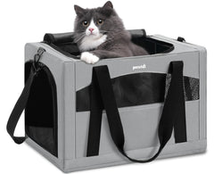 Portador de gatos Pecute con estructura de acero para viajes seguros