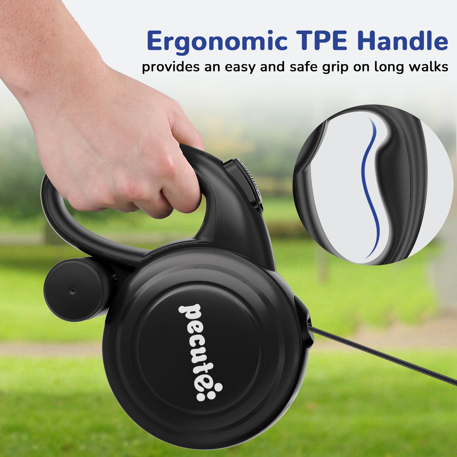 Mango ergonómico de TPE de Pecute para agarre cómodo