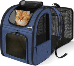 Pecute Mochila Gato Expandible destaca espacio amplio para viaje