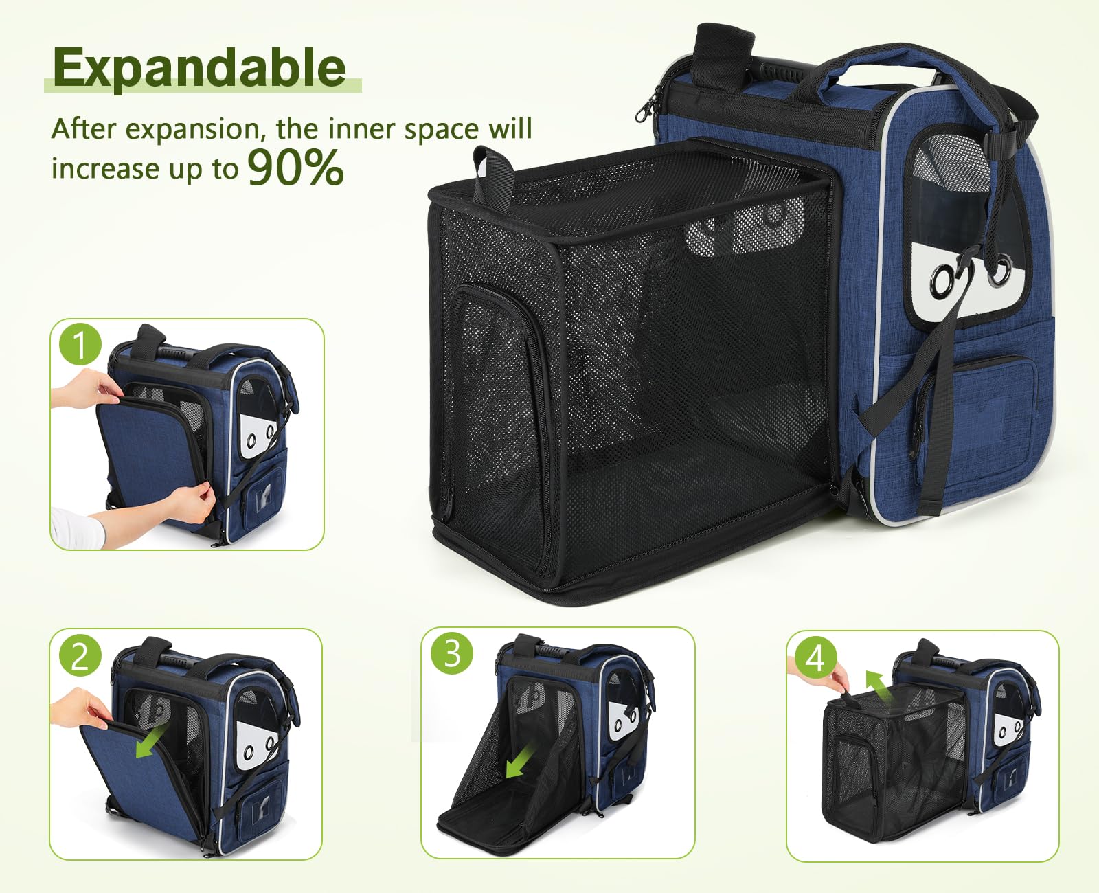 Mochila Pecute, espacio expansible para mayor libertad de movimiento en aventuras