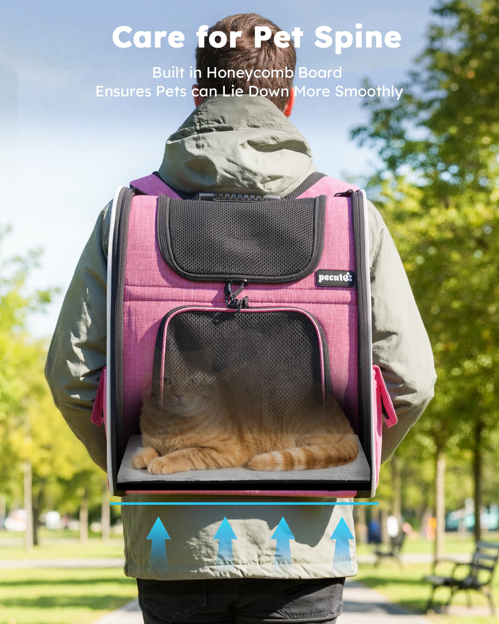 Pecute Mochila: Oxford impermeable y resistente para uso diario.