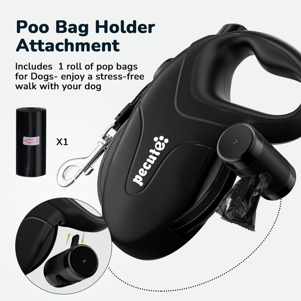 Pecute: soporte para bolsas integrado con rollo de 15 bolsas