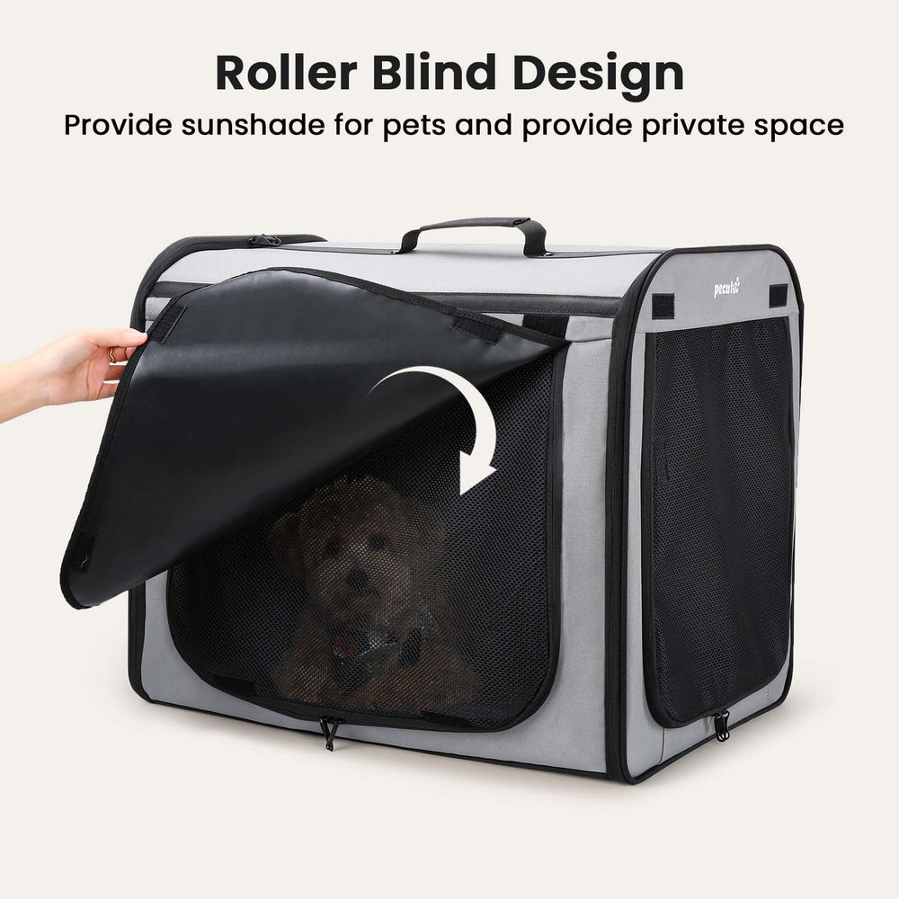 Pecute transportín con cremalleras bloqueables para viaje seguro