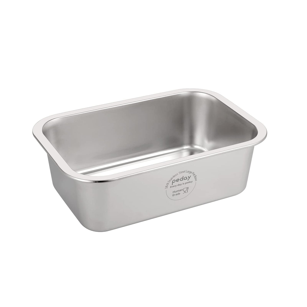 PEDAY gamelle d'eau en argent classique, grande capacité pour grands chiens