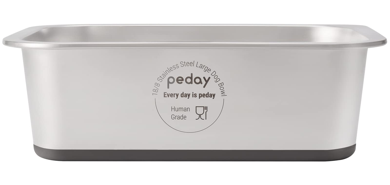 PEDAY tazón-agua-grande con capacidad de 1.2 galones para perros grandes, hidratación estable