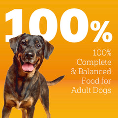 Pedigree carne-real en croquetas para perros activos y felices.