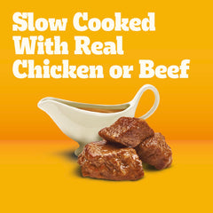 Pedigree Choice Cuts en Gravy, etiqueta-ingredientes-clave, contiene 36 vitaminas y aminoácidos.