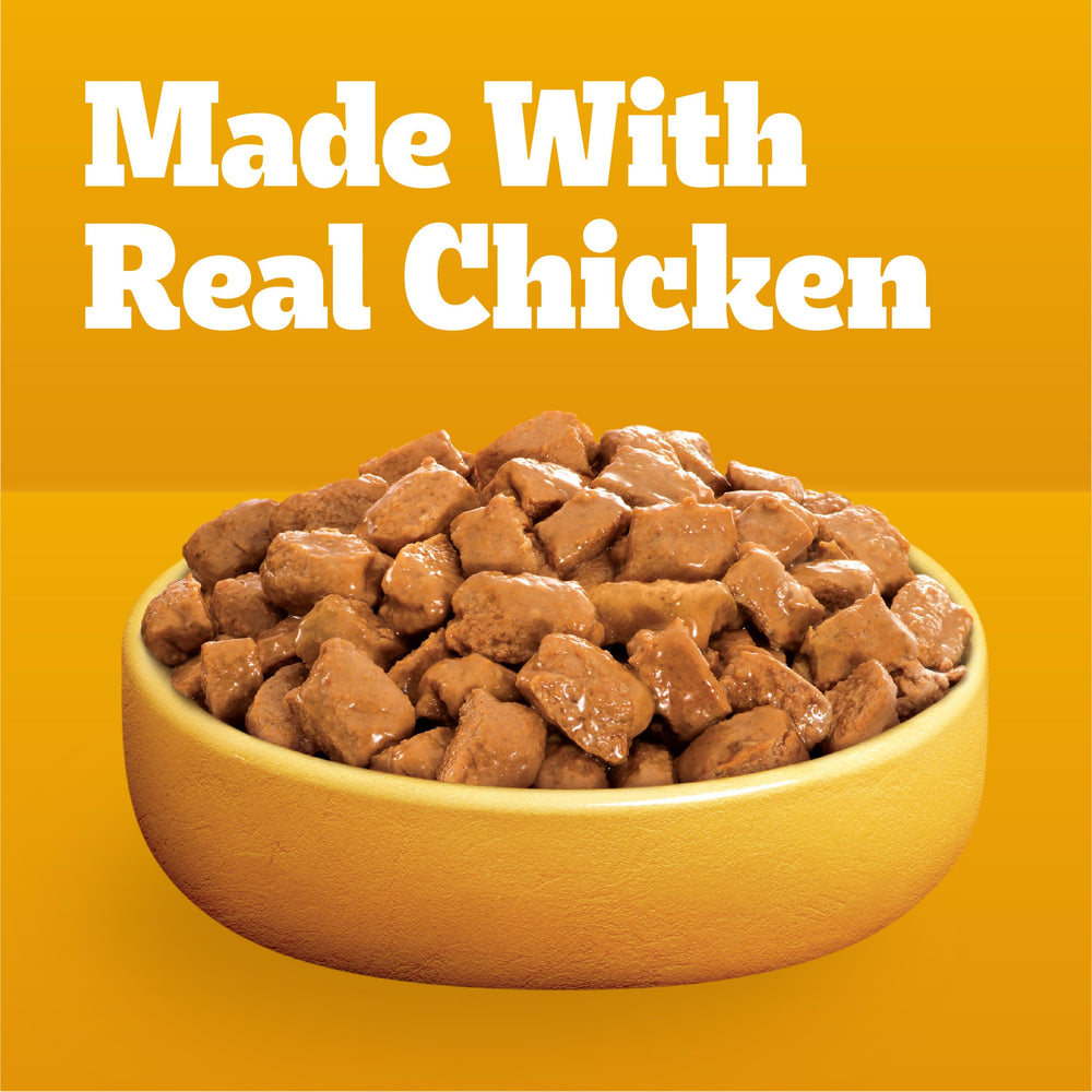 Pedigree Cortes Seleccionados en Salsa Filete Mignon, textura suave y salsa sabrosa en cada porción.