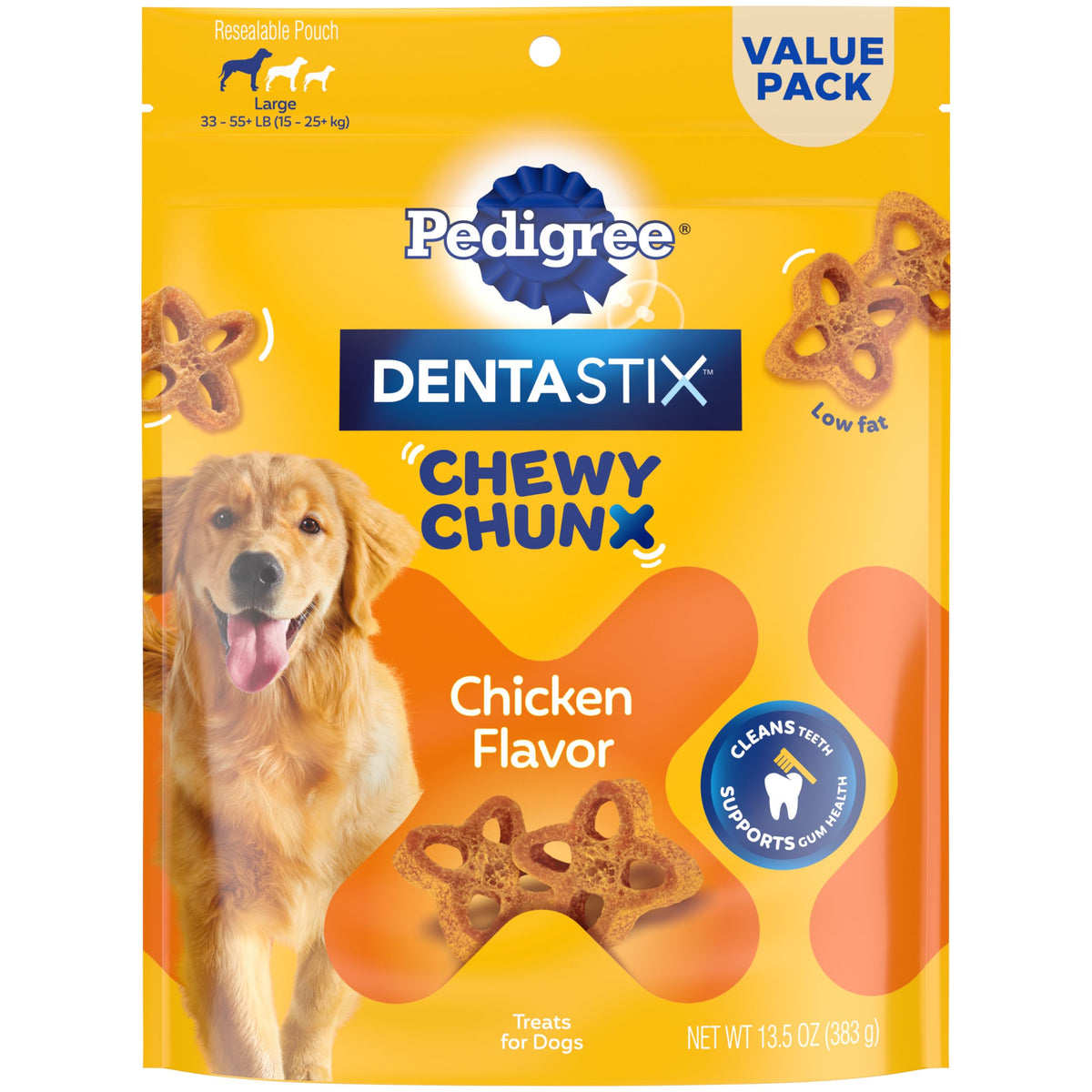 Dentastix Chunx grande de Pedigree para perro, ayuda a limpieza dental diaria