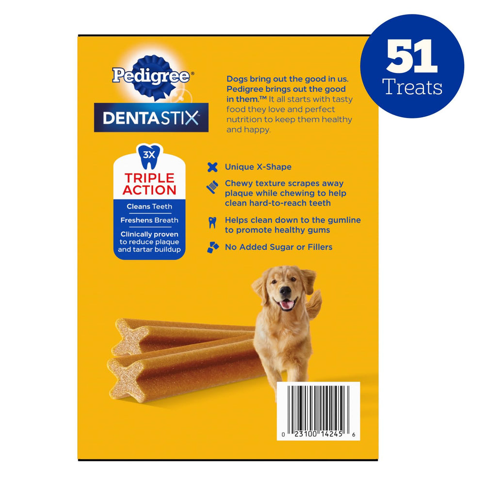 Pedigree Dentastix sabor original: opción sabrosa para cuidado dental diario.