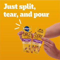 Pedigree Drizzlers, mantiene la crocancia de la croqueta al añadir la salsa.
