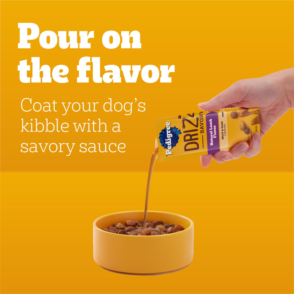 Pedigree Drizzlers, salsa sobre croquetas para realzar la comida diaria.
