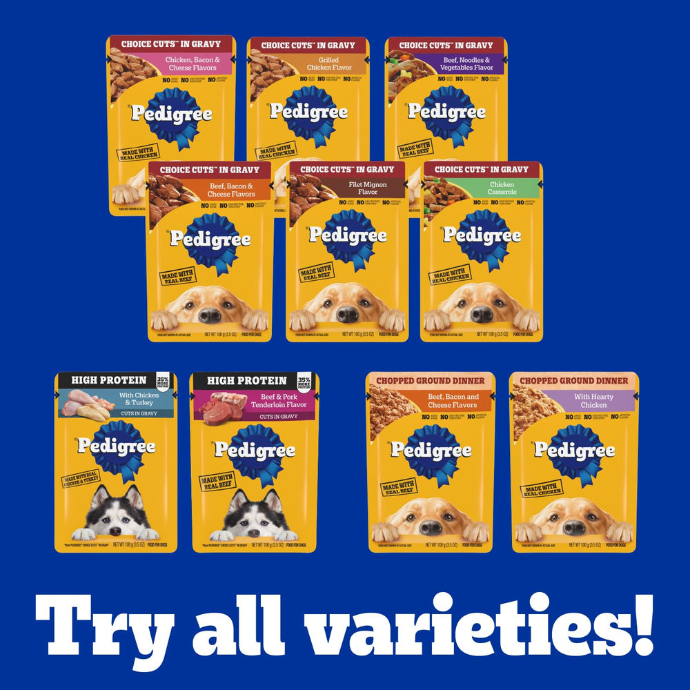 Pedigree Choice Cuts como topping sabroso para comida seca.