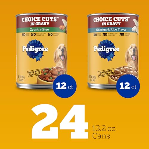 Pedigree estofado pollo arroz lata: estofado sabroso para perros adultos.