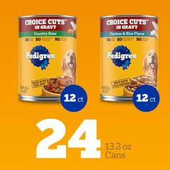 Pedigree estofado pollo arroz lata: estofado sabroso para perros adultos.
