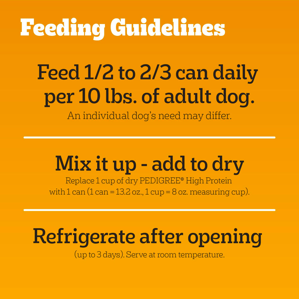 Pedigree sin azúcares añadidos para perro adulto, receta limpia.