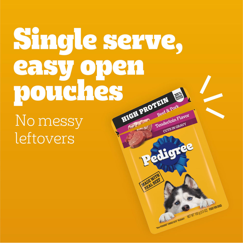 Pedigree sin sabores artificiales, opción natural para perros sensibles.