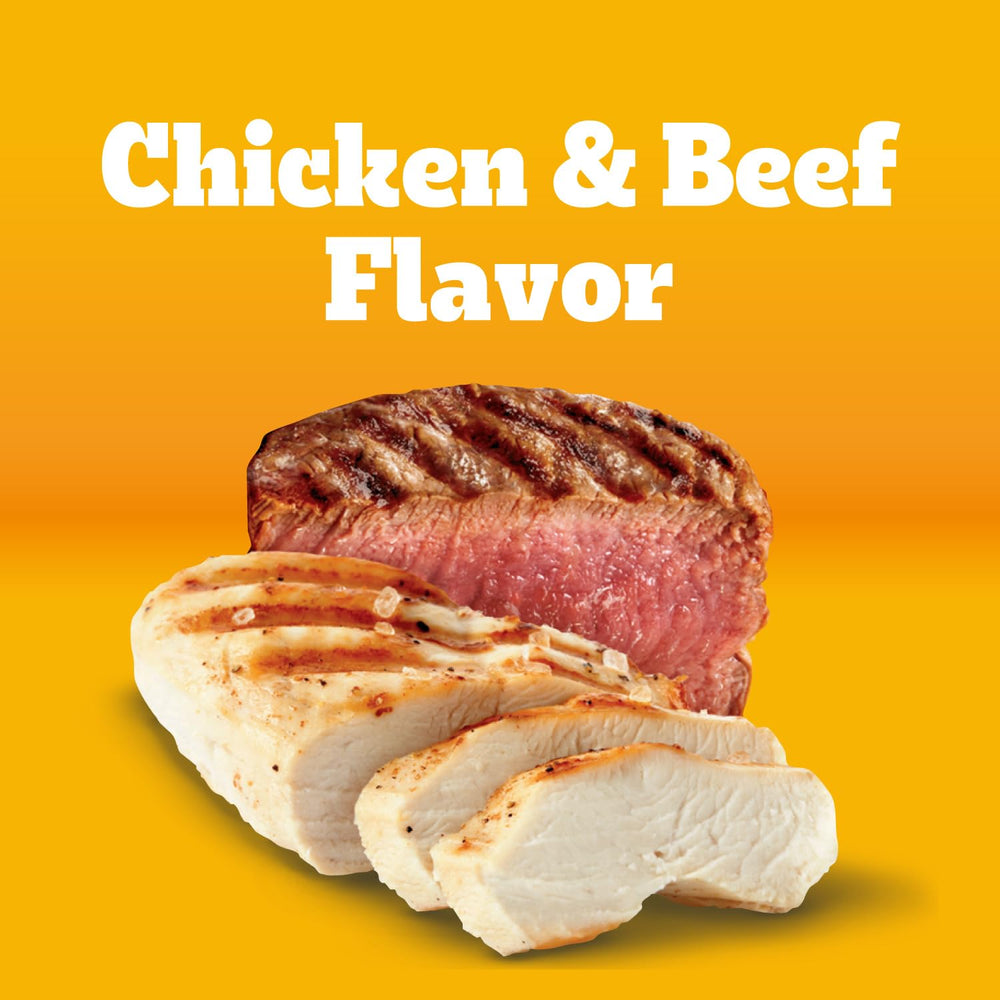 Pedigree Twisty Chews: sabor pollo y carne para masticación sabrosa en cada mordisco.