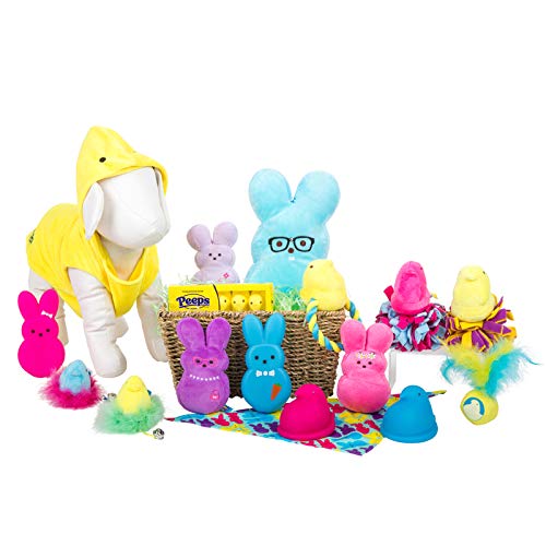 Peeps pack duplo para perros rosa y morado, horas de entretenimiento.