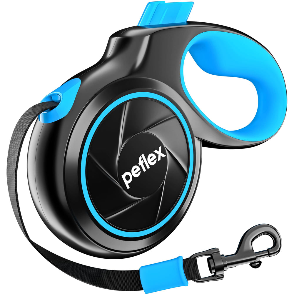 La correa retráctil Peflex con mango ergonómico para paseos diarios.