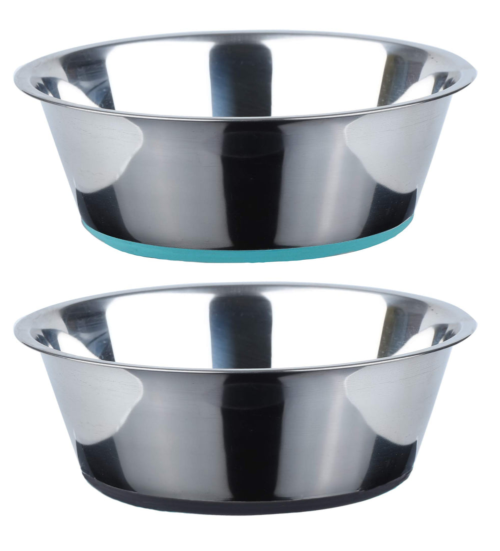 Cuenco Peggy11 de acero inoxidable profundo, estable y duradero para comida y agua.