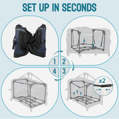 Pegic paneles de malla para ventilación óptima y visibilidad del compañero.