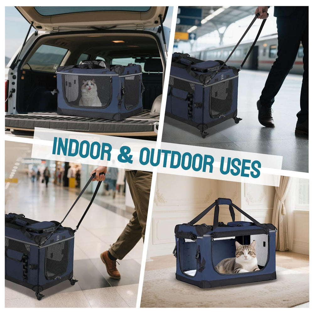 Pegic bolsa transportín plegable para guardado fácil en maletero.