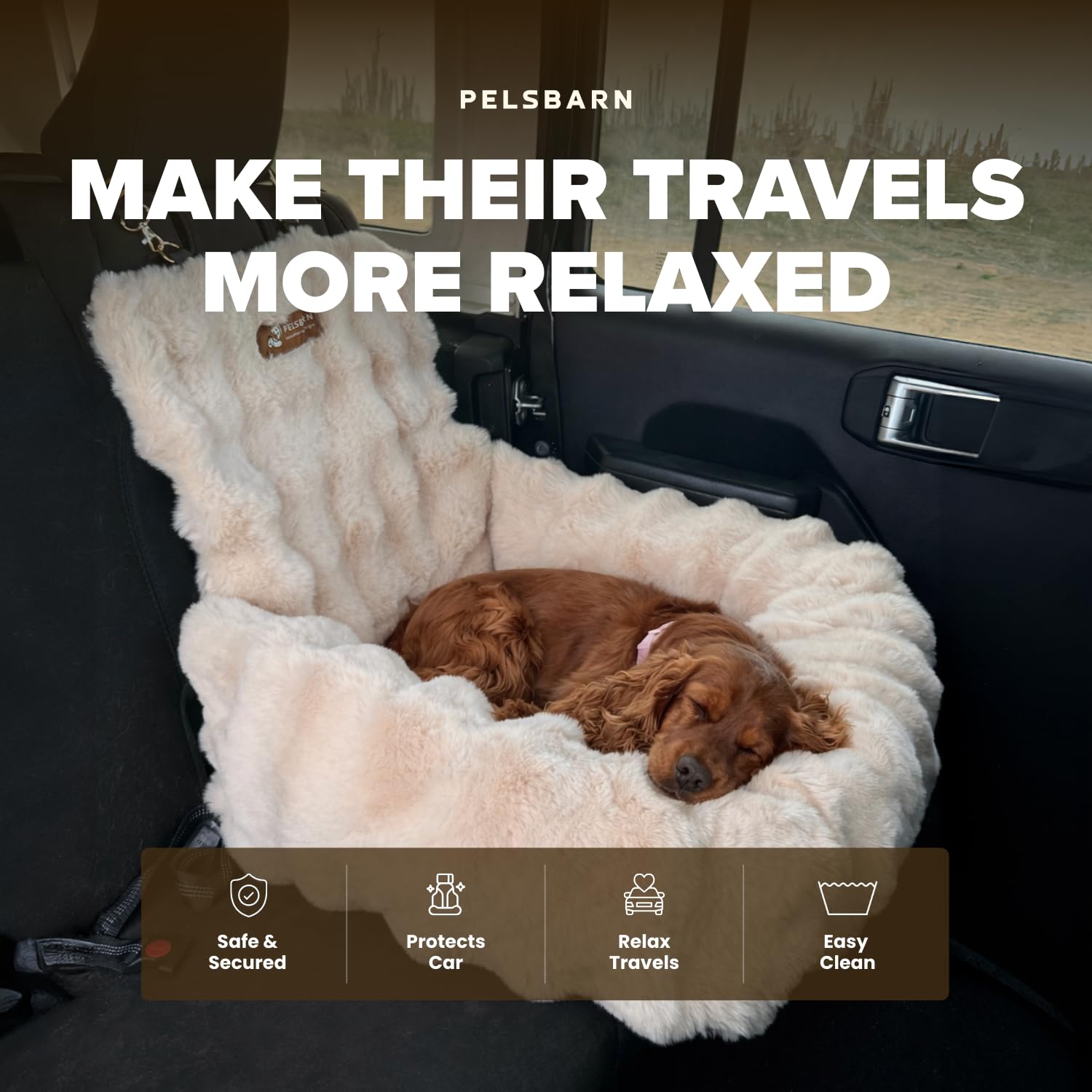 Pelsbarn cama-coche-lujo correa gratis: seguridad adicional en trayectos