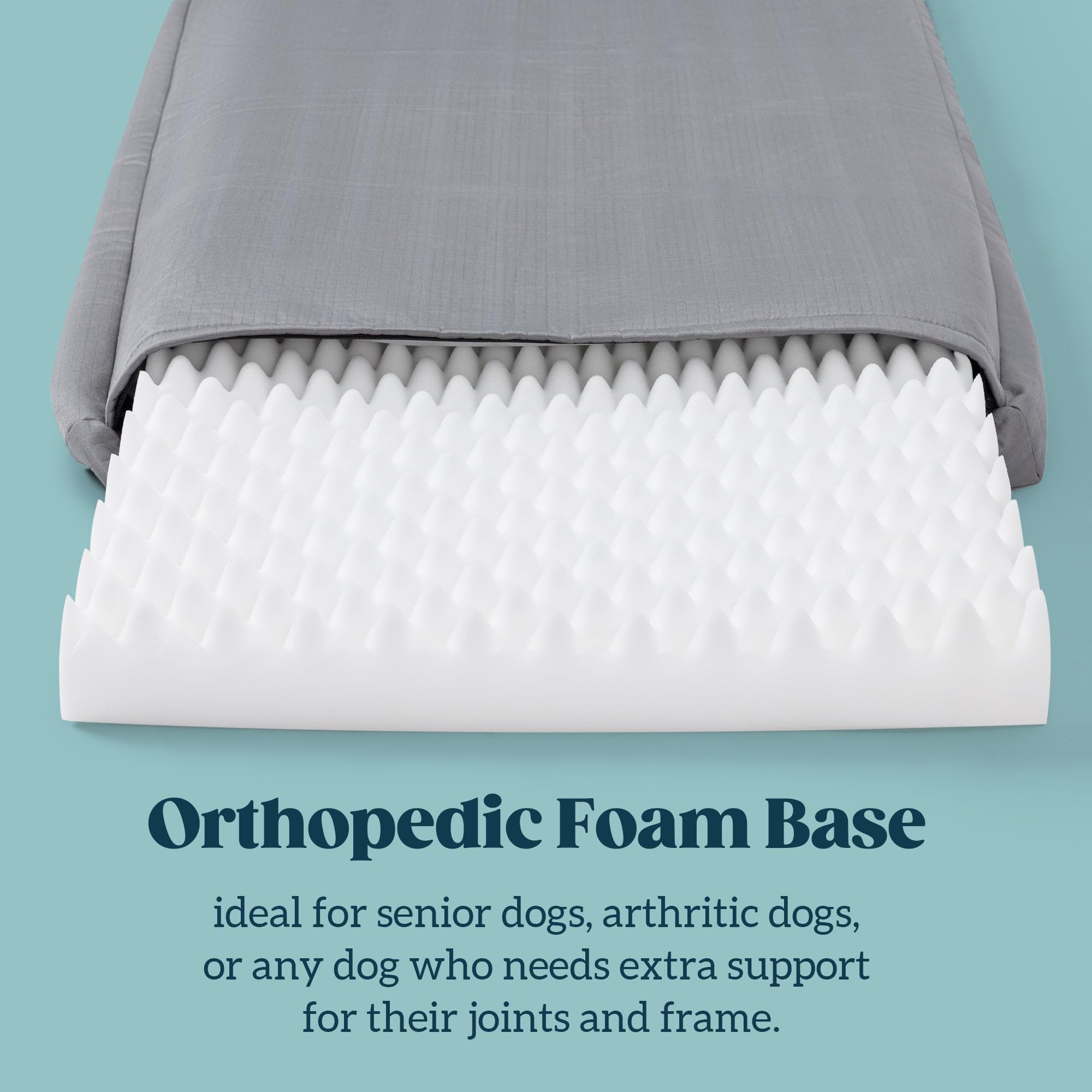 Cama ortopédica PELZIN Cybarmour de 3 pulgadas, soporte firme para articulaciones.