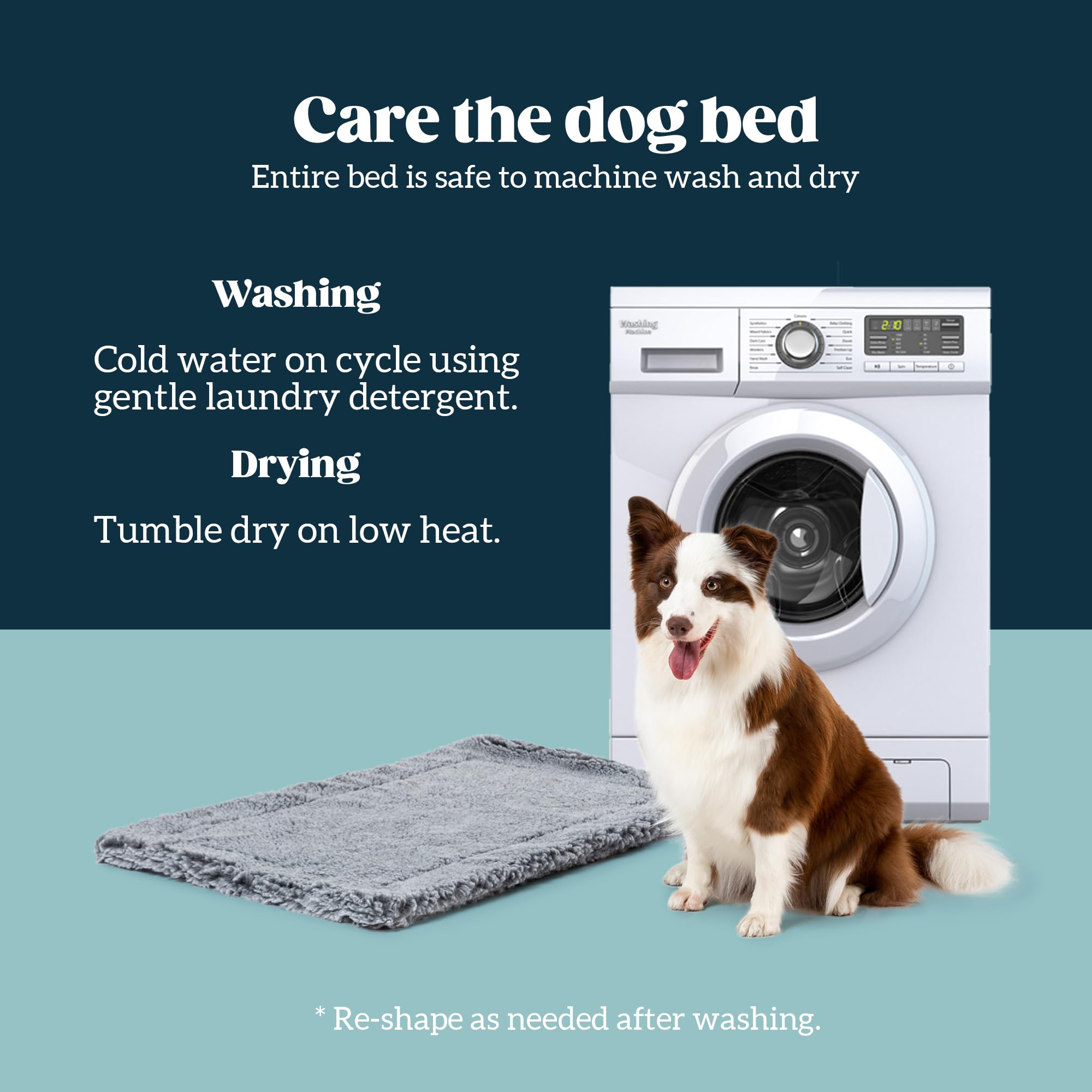 PELZIN Stoutwool: lavable a máquina y secadora para mantenimiento sencillo.